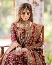 Zeeshan Danish – Red Classic Farshi | ZD-Rcf-059